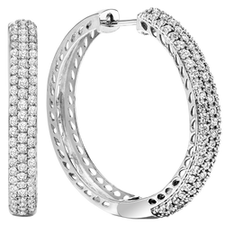 Silver Hoops - Style #FE1257