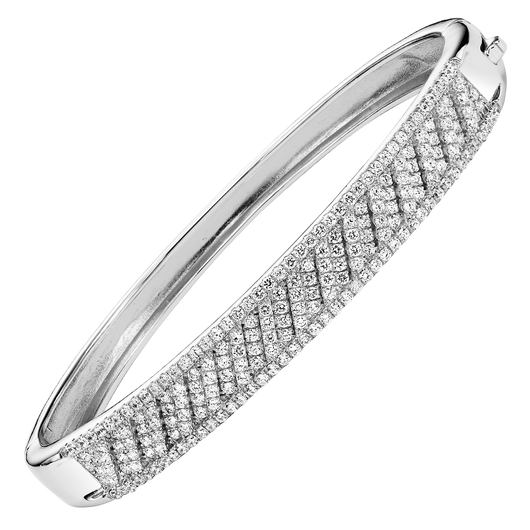 Sterling Silver CZ Bangle