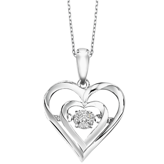 Silver Diamond ROL Pendant - ROL1045