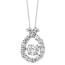 14K Diamond Rhythm Of Love Pendant