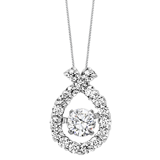 14K Diamond Rhythm Of Love Pendant