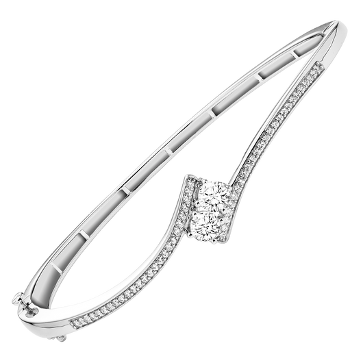 TwoGether 14KW Diamond Bangle 1/3 ctw